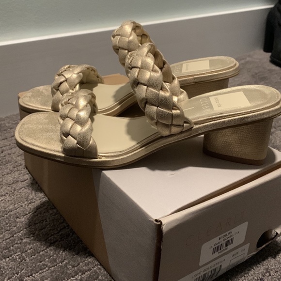 Dolce Vita NEW Ronin Light Gold Braided Sandal - Picture 3 of 7